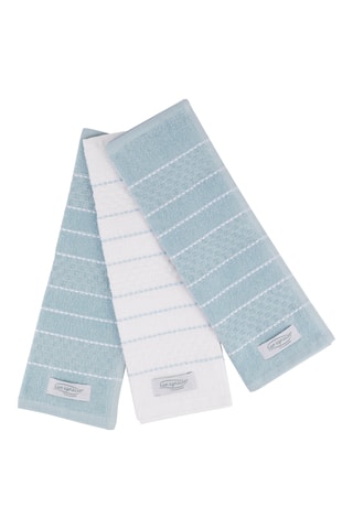 3 panos de cozinha - Azul,