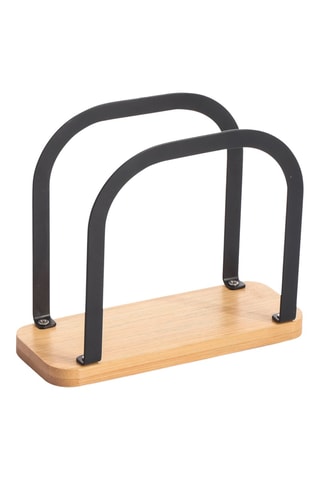 Suporte de toalhas em bambu - 15 x 12,5 x 6 cm