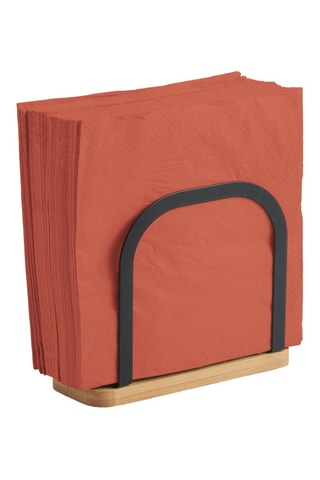 Suporte de toalhas em bambu - 15 x 12,5 x 6 cm