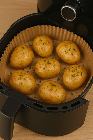 50 folhas de papel de forno para Airfryer - 20 x 4,5 cm