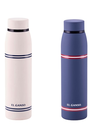 2 garrafas em aço inoxidável - 75 cl