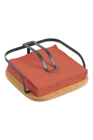 Suporte de toalhas em bambu - 6,5 x 20 x 20 cm