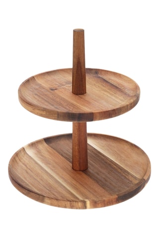 Tabuleiro de apresentação em acácia - 23 x 23 cm