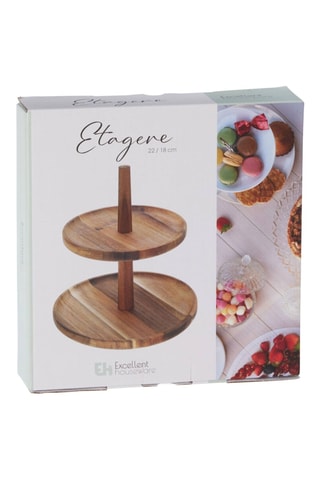 Tabuleiro de apresentação em acácia - 23 x 23 cm