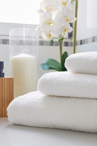 Toalha de duche grande - Branco - 140 x 70 cm