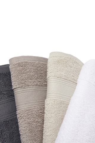 Toalha de duche grande - Branco - 140 x 70 cm