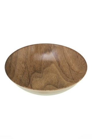 Prato fundo em madeira - 20,4 cm