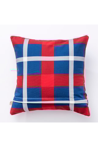 Almofada - Azul e vermelho - 40 x 40 cm