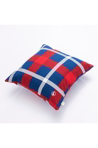 Almofada - Azul e vermelho - 40 x 40 cm