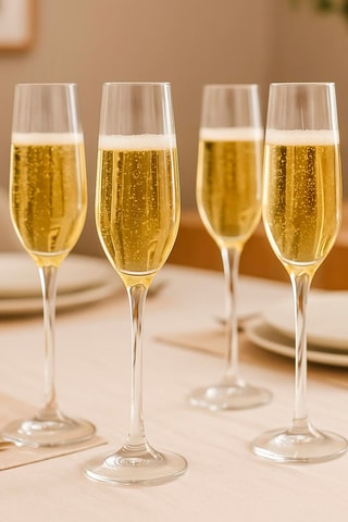 4 copos de champanhe - 21 cl