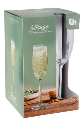 4 copos de champanhe - 21 cl