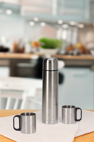 Galheteiro em aço inoxidável - 2 lugares