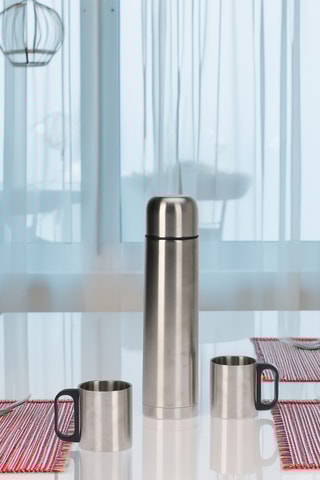 Galheteiro em aço inoxidável - 2 lugares