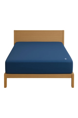 Lençol-capa em algodão 71 fios/cm²- Azul-marinho