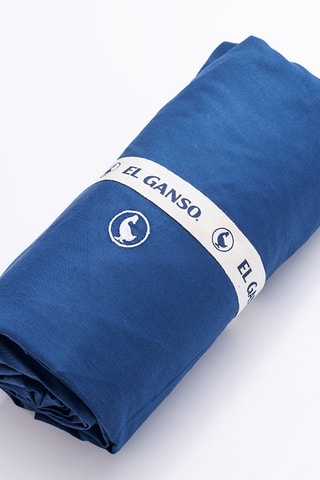 Lençol-capa em algodão 71 fios/cm²- Azul-marinho