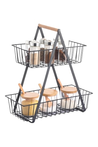 Prateleira de arrumação - Preto - 35,2 x 37 x 17,4 cm