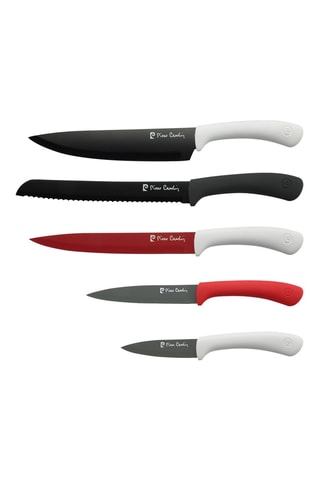 Conjunto de 5 facas em aço inoxidável