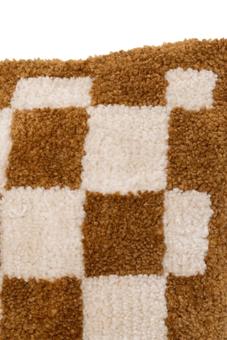 Almofada - Castanho e branco - 58 x 38 cm