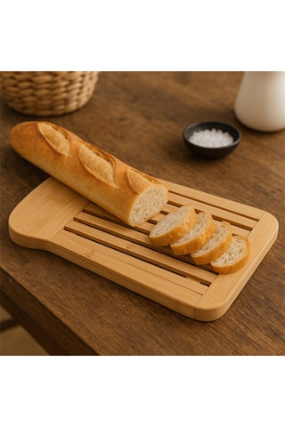 Tábua de corte de bambu - 34 x 26 x 2 cm