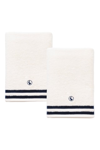 2 toalhas de banho - Branco - 70 x 140 cm