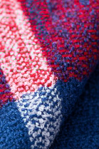 Manta - Azul e vermelho