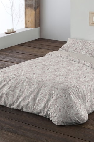 Conjunto de edredão em algodão 71 fios/cm² - Bege