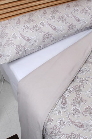 Conjunto de edredão em algodão 71 fios/cm² - Bege