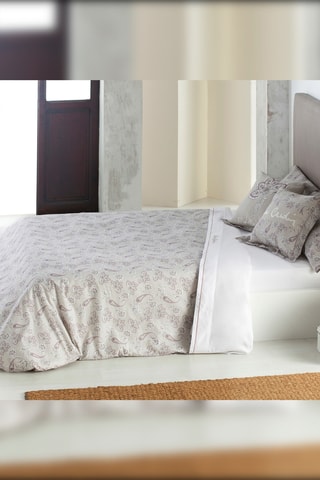 Conjunto de edredão em algodão 71 fios/cm² - Bege