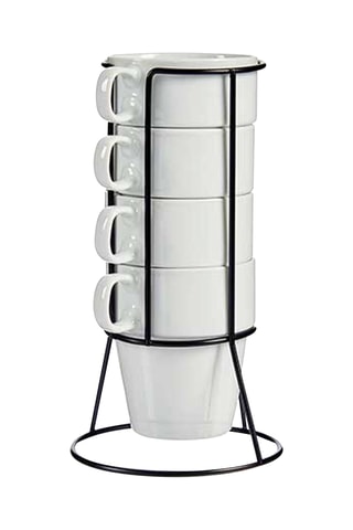 4 canecas em porcelana - 35 cl