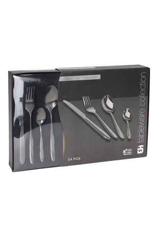 Faqueiro em aço inoxidável - 24 peças