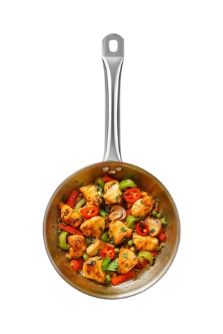 Frigideira em aço inoxidável - 34 cm