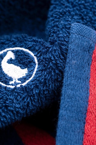 Conjunto de 4 guardanapos - Branco e azul - 50 x 90 / 70 x 140 cm