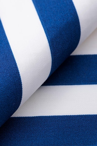 Conjunto de edredão em algodão 71 fios/cm² - Branco e azul