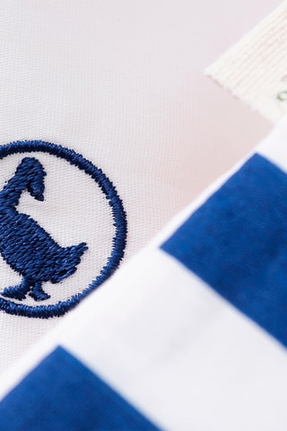 Conjunto de edredão em algodão 71 fios/cm² - Branco e azul