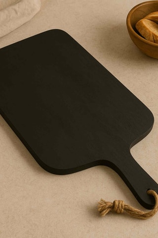 Tábua de cortar em madeira de seringueira - 50 x 28 cm