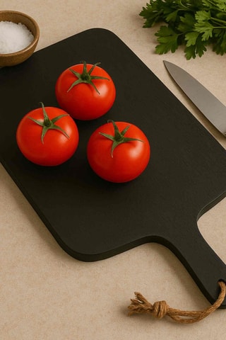 Tábua de cortar em madeira de seringueira - 50 x 28 cm