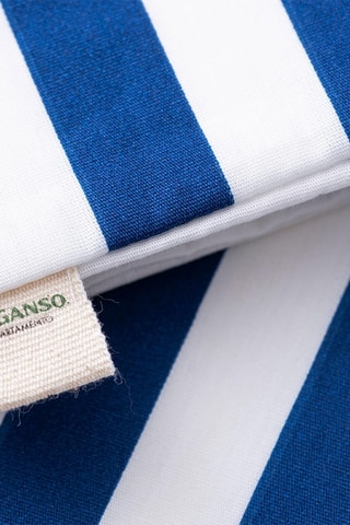 Conjunto de edredão em algodão 71 fios/cm² - Branco e azul