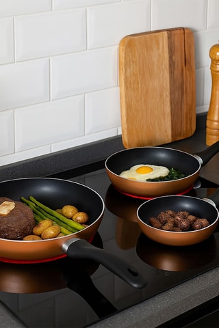 3 frigideiras - 16, 20 e 24 cm