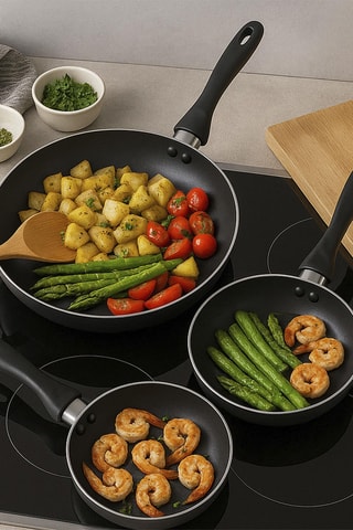 3 frigideiras - 16, 20 e 24 cm