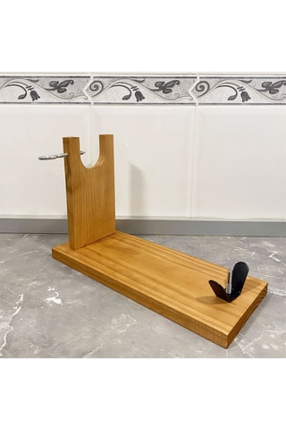 Suporte para presunto em madeira 40 x 16 x 23 cm