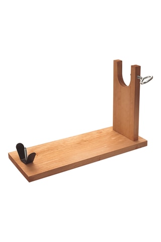 Suporte para presunto em madeira 40 x 16 x 23 cm