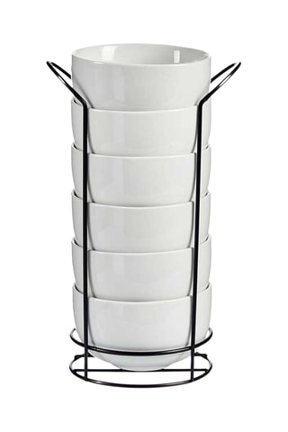 6 tigelas em porcelana - 65 cl