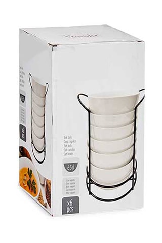 6 tigelas em porcelana - 65 cl