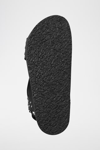 Sandali platform in pelle - Nero