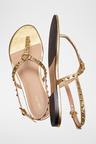 Sandali in pelle - Dorato