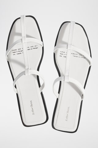 Sandali in pelle - Bianco