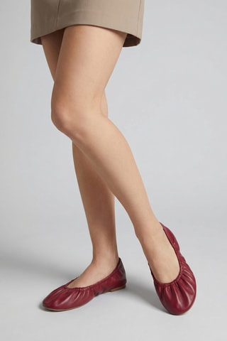 Ballerine in pelle di montone - Rosso