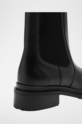 Stivaletti Beatles in pelle - Nero