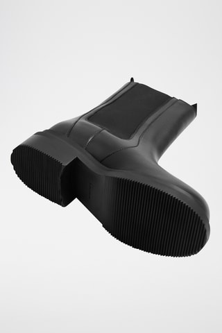 Stivaletti Beatles in pelle - Nero