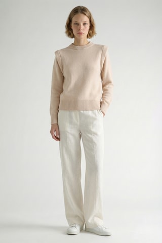 Maglia relaxed in lana - Beige